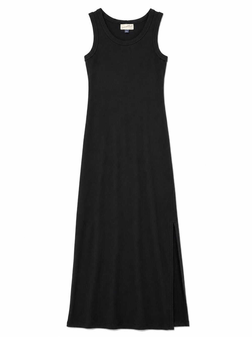 Universal Thread Black Sleeveless Tank Maxi Dress with Side Slit